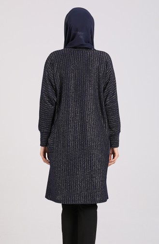 Yarasa Kol Cepli Tunik 4718-04 Lacivert