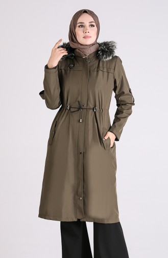 Bondite Fabric Hooded Coat 8101-04 Khaki 8101-04