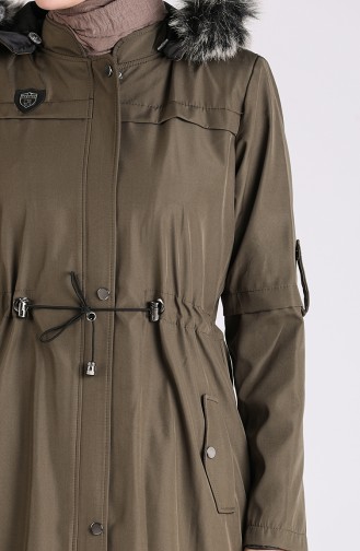 Bondite Fabric Hooded Coat 8101-04 Khaki 8101-04