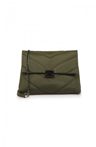 Khaki Schultertasche 70Z-01