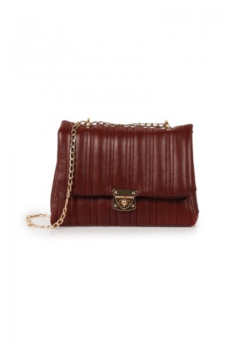 Claret red Shoulder Bag 33Z-03