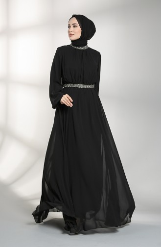 Habillé Hijab Noir 5339-06