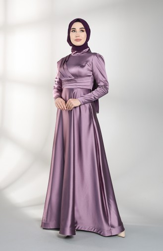 Lila Hijab-Abendkleider 4832-02