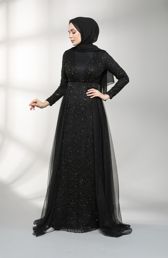 Habillé Hijab Noir 5390-04