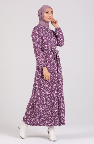 Robe Hijab Pourpre 1015-02