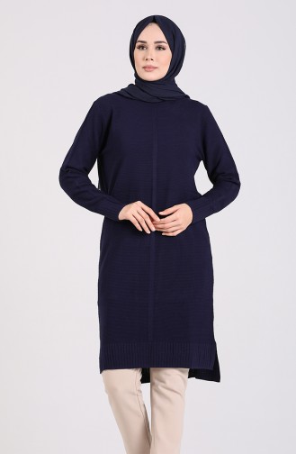 Triko Uzun Tunik 4003-04 Lacivert