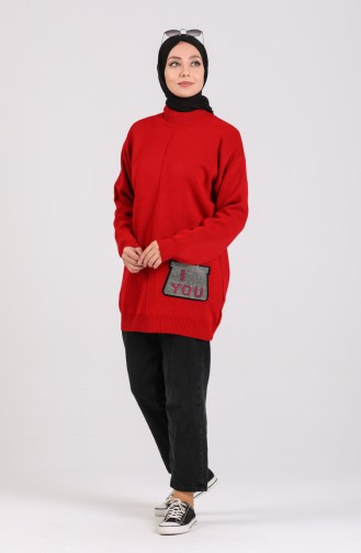 Rot Pullover 2259-01