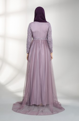 Sequined Evening Dress 5390-02 Lilac 5390-02