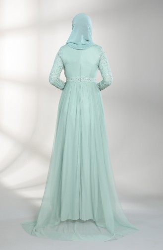 Sequined Evening Dress 5390-07 Sea Green 5390-07