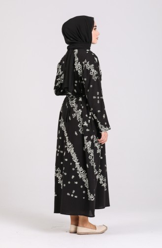 Black İslamitische Jurk 5858-03