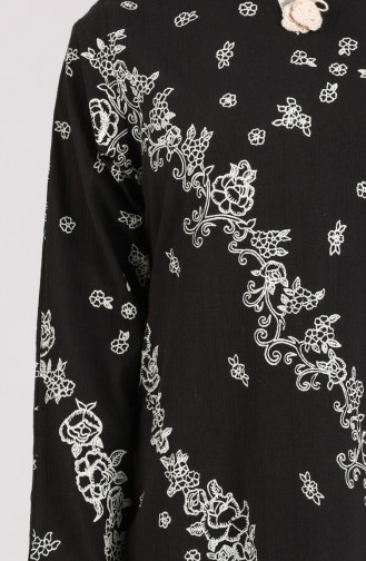 Chile Cloth Printed Dress 5858-03 Black 5858-03