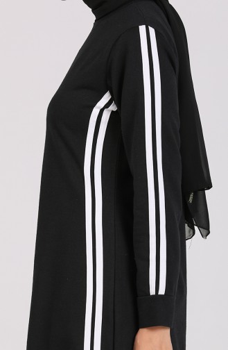 Striped Sports Dress 3500-03 Black 3500-03