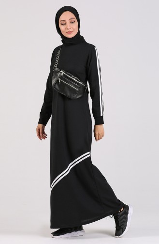 Black İslamitische Jurk 3700-03