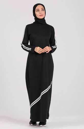 Black İslamitische Jurk 3700-03