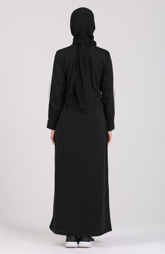 Black İslamitische Jurk 3700-03