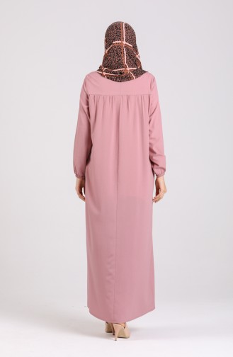 Robe Hijab Rose Pâle 200917-02