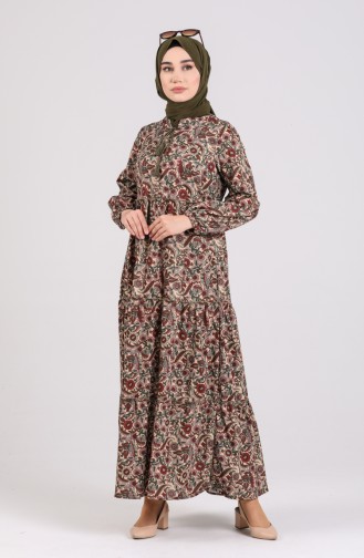 Knitted Printed Printed Dress 8149-03 Damson 8149-03