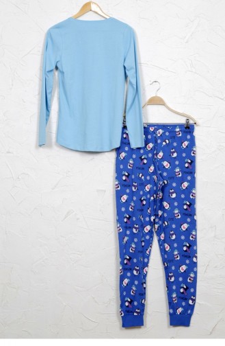 Vienetta Pamuk Pijama Takım 9040964693 Mavı