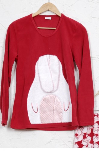 Vienetta Polar Pijama Takım 8041893985 Bordo