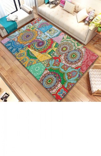 Dekoratif Modern Kaymaz Taban Halı 100 X 200 Cmhmfesto50Keçemavi Hmfesto50Keçe