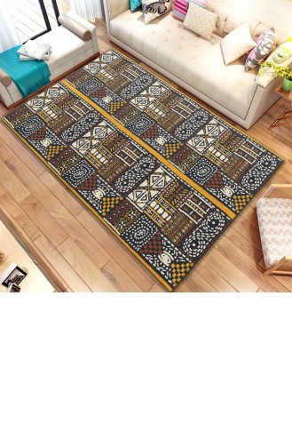 Dekoratif Modern Kaymaz Taban Halı 80 X 120 Cmhmfesto25Keçekahverengi Hmfesto25Keçe
