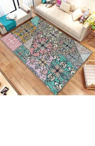 Dekoratif Modern Kaymaz Taban Halı 80 X 120 Cmhmfesto47Keçemavi Hmfesto47Keçe