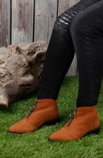 Tan Boots-booties 26047-04