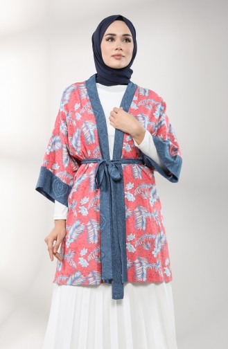 Granat-Blumen Kimono 0002-01