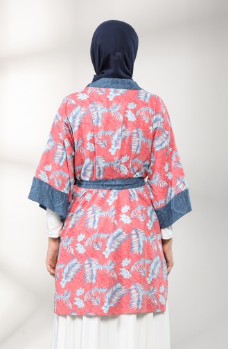 Granat-Blumen Kimono 0002-01