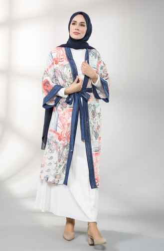 Dunkelblau Kimono 0005-01