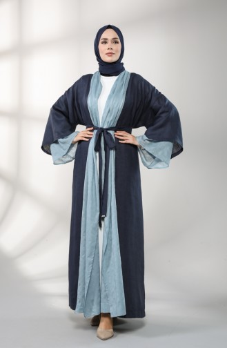 Garnili Uzun Kimono 0006-01 Lacivert