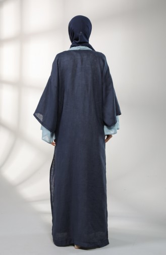 Garnili Uzun Kimono 0006-01 Lacivert