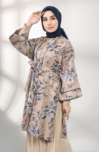 Kimono Couleur Brun 0018-01