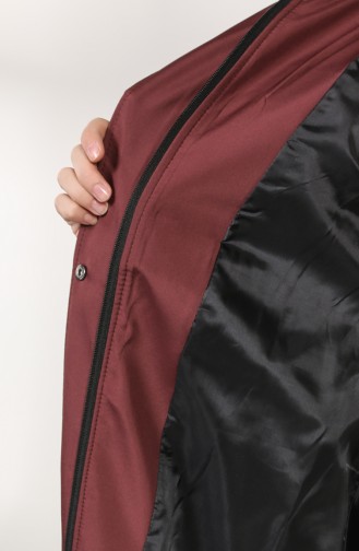 Bondite Fabric Gathered waist Coat 8026-07 Damson 8026-07