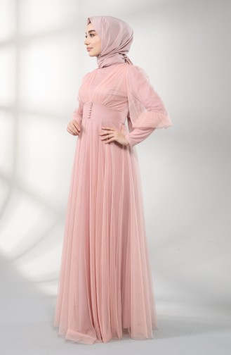 Puder Hijab-Abendkleider 5387-09