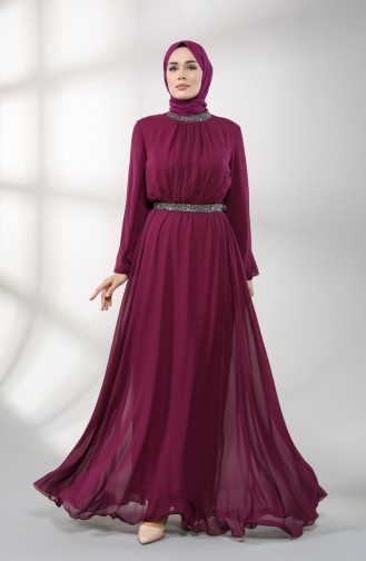 Zwetschge Hijab-Abendkleider 5339-11