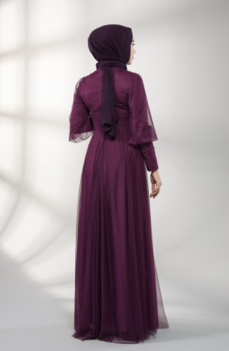 Zwetschge Hijab-Abendkleider 5387-01