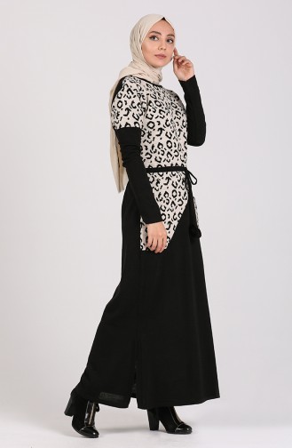 Black İslamitische Jurk 5097-09