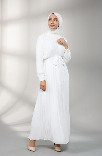 Robe Hijab Blanc 4831-01