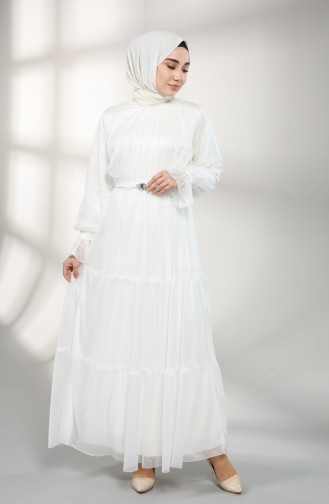 Robe Hijab Ecru 5351-02