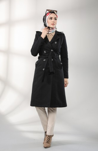 Black Trench Coats Models 4600-01