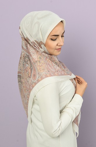 Cream Scarf 2901-8458B-12