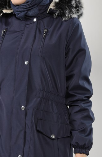 Manteau Bleu Marine 9057-04