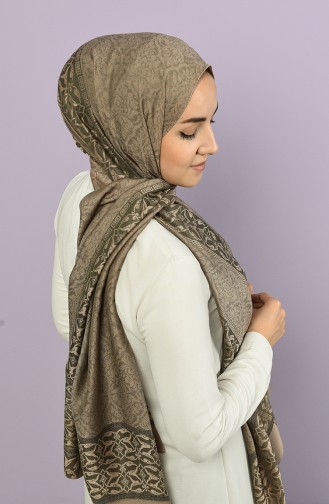 Khaki Shawl 21325-6B-817