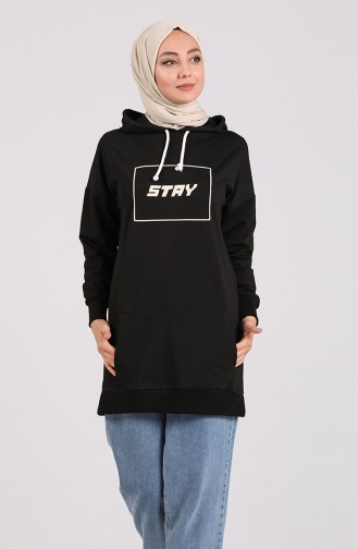 Sweatshirt Noir 0108-03