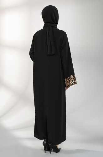 Schwarz Hijab Kleider 0067-01