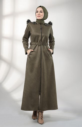 Khaki Abaya 0151-04