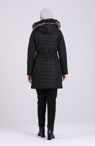 Arched quilted Coat 0811-02 Black 0811-02