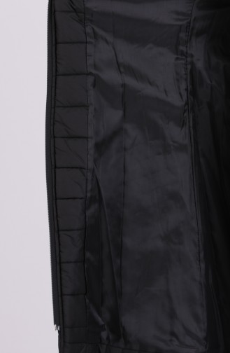 Arched quilted Coat 0811-02 Black 0811-02