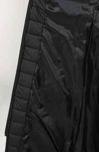 Fur quilted Coat 0812-01 Black 0812-01